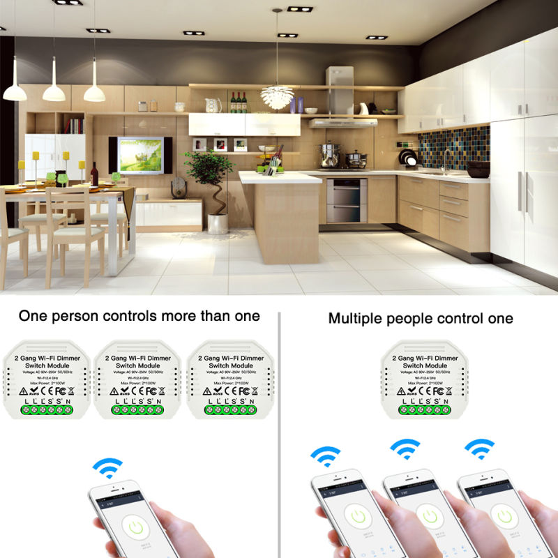 2Gang Wi-Fi диммер модуль выкл – обзор и цена App Home Improvement