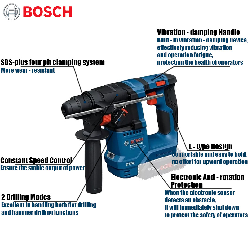 Аккумуляторный перфоратор Bosc – обзор и цена Power Drill Cordless