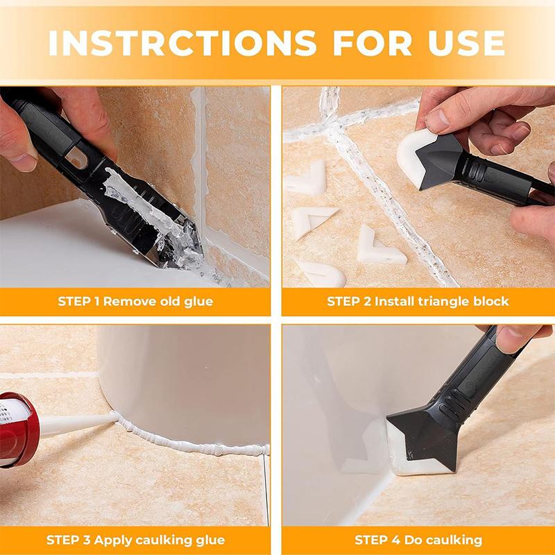 Набор инструментов 3-в-1 для у – обзор и цена Bathroom Caulk Siliconized